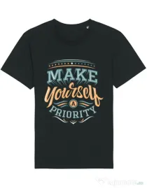 Tricou STANLEY STELLA barbat Make yourself a priority Negru