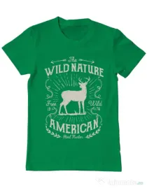 Tricou ADLER barbat Wild Nature Verde mediu