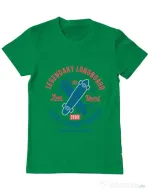 Tricou ADLER barbat Legendary Longboard Verde mediu