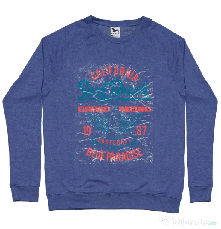 Bluza ADLER barbat Surf Beach Albastru melanj