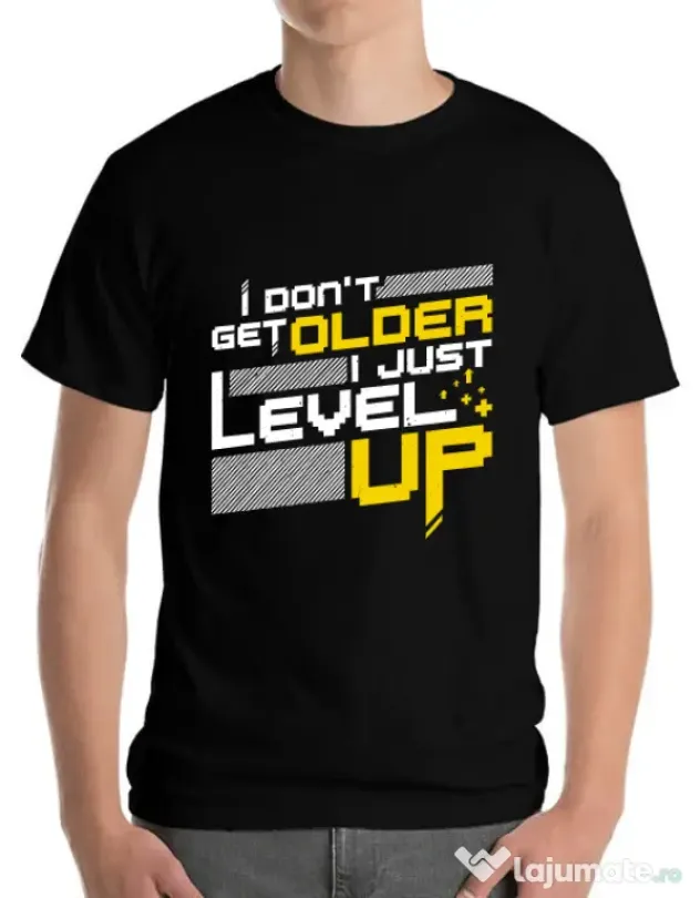 Tricou ADLER barbat I dont get older Negru