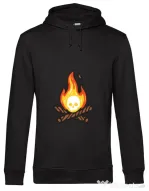 Hoodie barbat cu gluga Skullfire Negru