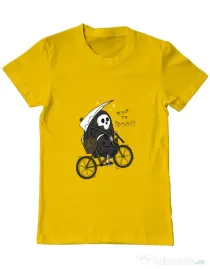 Tricou ADLER barbat Back to Boo Galben