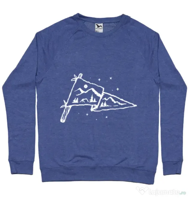 Bluza ADLER barbat Camp Flag Albastru melanj
