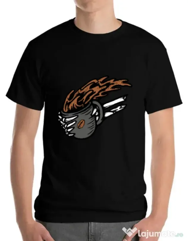 Tricou ADLER barbat Coffee First Negru