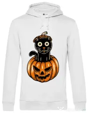 Hoodie barbat cu gluga Pumpcat Alb 