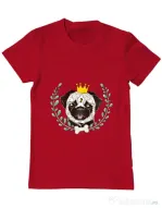 Tricou ADLER barbat King Of Pug Rosu