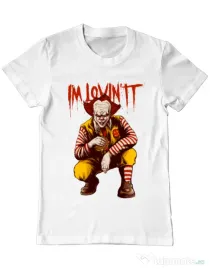 Tricou ADLER barbat I'm Lovin IT Alb
