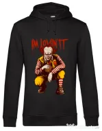 Hoodie barbat cu gluga I'm Lovin IT Negru