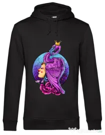 Hoodie barbat cu gluga Queen Negru