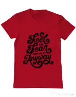 Tricou ADLER barbat Feel The Fear And Do It Anyway Rosu