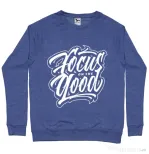 Bluza ADLER barbat Focus On The Good Albastru melanj