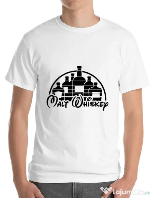 Tricou ADLER barbat Whiskey Alb