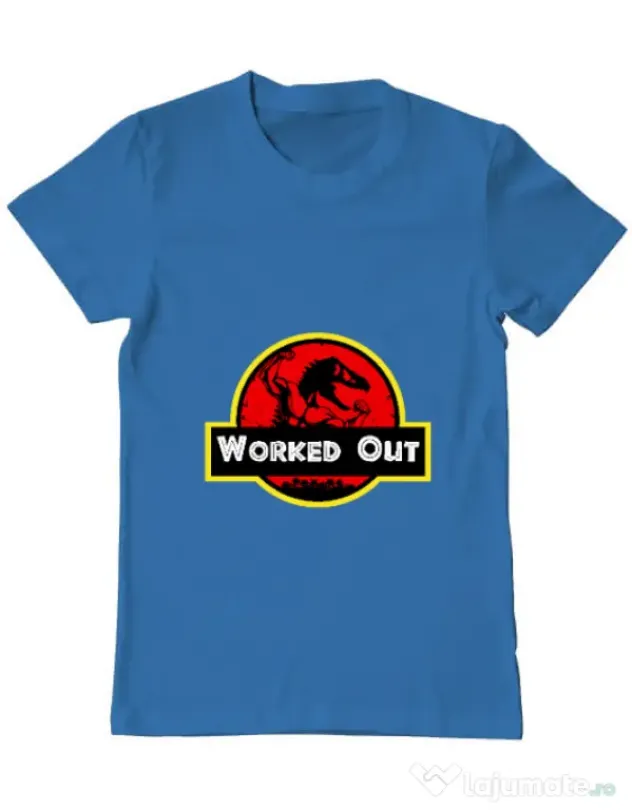 Tricou ADLER barbat Worked Out Albastru azuriu