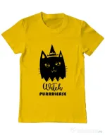 Tricou ADLER barbat Witch Purrrlease Galben