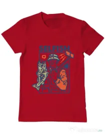 Tricou ADLER barbat SELFISH Rosu