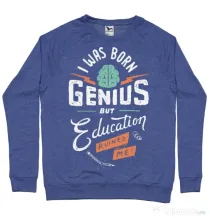 Bluza ADLER barbat Born Genius Albastru melanj