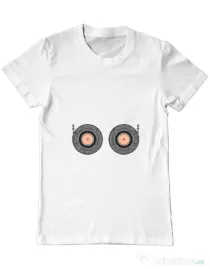 Tricou ADLER barbat Boobs Rhythm Alb