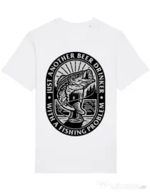 Tricou STANLEY STELLA barbat Fishing problem Alb
