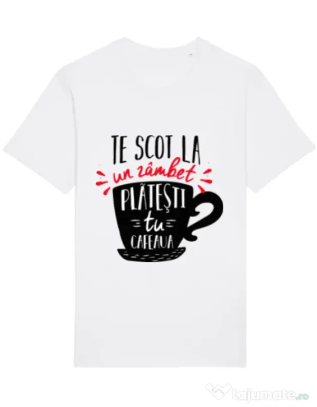 Tricou STANLEY STELLA barbat Te scot la un zambet Alb