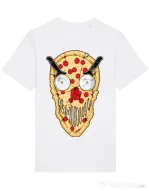 Tricou STANLEY STELLA barbat Pizza skull Alb