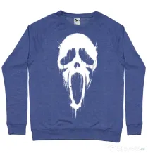 Bluza ADLER barbat Bloody scream Albastru melanj