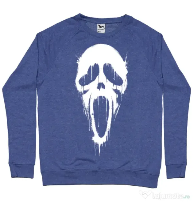 Bluza ADLER barbat Bloody scream Albastru melanj