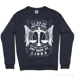 Bluza ADLER barbat The best men are born as Libra Denim inchis