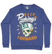 Bluza ADLER barbat Keep pushing Albastru melanj