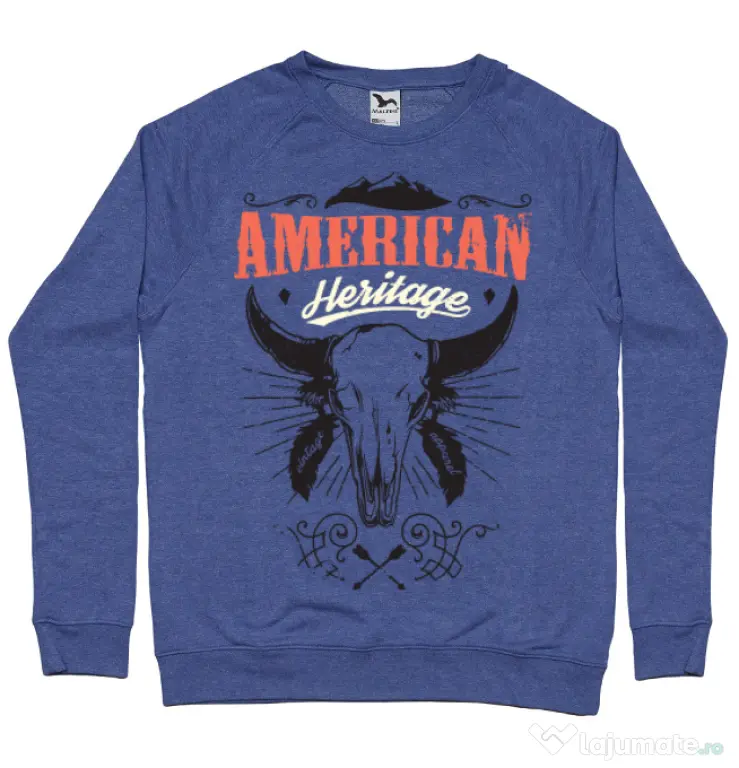Bluza ADLER barbat American heritage Albastru melanj
