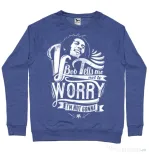 Bluza ADLER barbat Bob tells me Albastru melanj