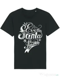 Tricou STANLEY STELLA barbat Even santa smokes Negru