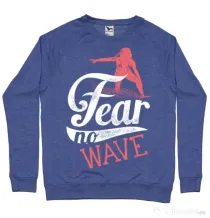Bluza ADLER barbat Fear no wave Albastru melanj
