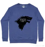 Bluza ADLER barbat Winter is coming Stark Albastru melanj