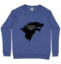 Bluza ADLER barbat Winter is coming Stark Albastru melanj