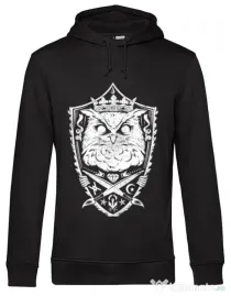 Hoodie barbat cu gluga King of the night Negru