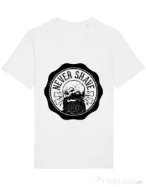 Tricou STANLEY STELLA barbat Never shave Alb