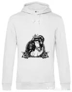 Hoodie barbat cu gluga Oriental vibes Alb