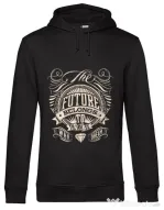 Hoodie barbat cu gluga The future Negru