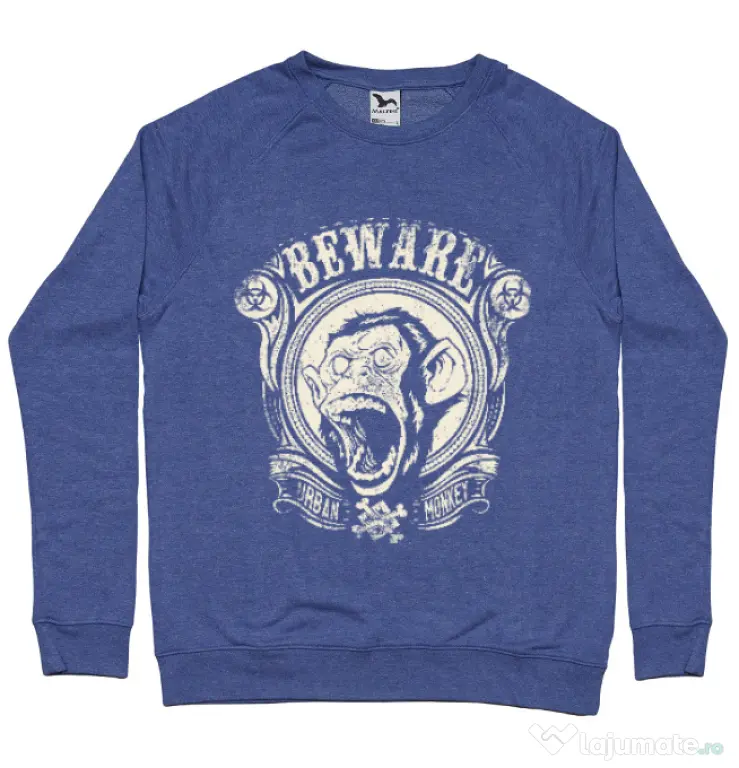 Bluza ADLER barbat Urban monkey Albastru melanj