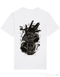 Tricou STANLEY STELLA barbat Actions speak louder Alb