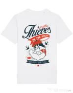 Tricou STANLEY STELLA barbat Thieves in the Night Alb