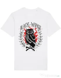 Tricou STANLEY STELLA barbat Black wings Alb