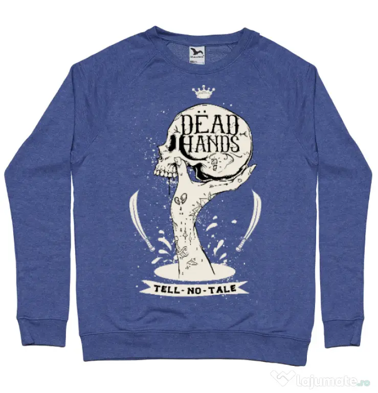 Bluza ADLER barbat Dead hands Albastru melanj