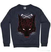 Bluza ADLER barbat We are freaks Denim inchis