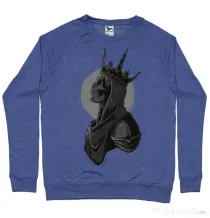Bluza ADLER barbat Skull King Albastru melanj