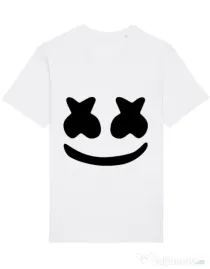 Tricou STANLEY STELLA barbat Marshmello Alb