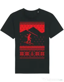 Tricou STANLEY STELLA barbat Ski trip Negru