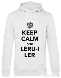 Hoodie barbat cu gluga Ler Alb
