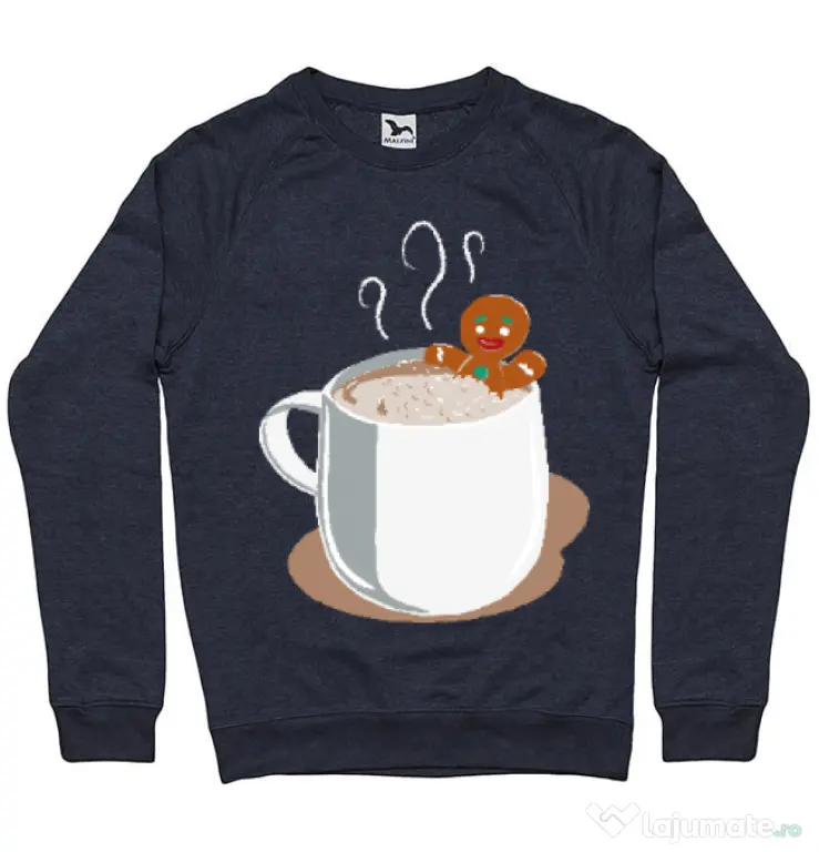 Bluza ADLER barbat Gingerbread man Denim inchis